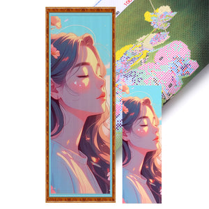 Yishu - Girl - 30*90CM 11CT 3 Stamped Cross Stitch