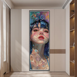 Yishu - Girl - 30*100CM 11CT 3 Stamped Cross Stitch