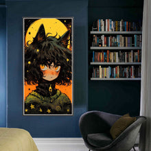 Load image into Gallery viewer, Yishu - Cat Girl - 40*80CM 11CT 3 Stamped Cross Stitch

