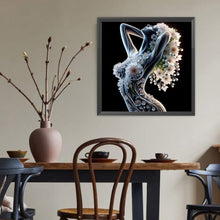 Load image into Gallery viewer, Woman Entwined With Glass Flowers 40*40CM(Canvas) Full Round Drill Diamond Painting
