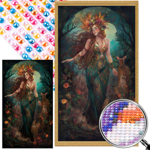 Goddess Of Nature 40*70CM(Picture) Full Round Drill Diamond Painting