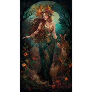 Goddess Of Nature 40*70CM(Picture) Full Round Drill Diamond Painting