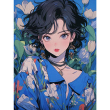 Load image into Gallery viewer, Huancan - Short-Haired Girl - 40*56CM 16CT 2 Stamped Cross Stitch

