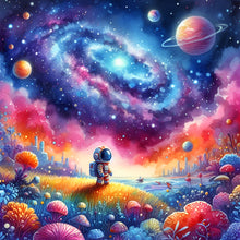 Load image into Gallery viewer, Astronaut Traveling The Planet 30*30CM(Canvas) Full Round Drill Diamond Painting
