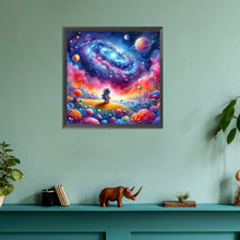Load image into Gallery viewer, Astronaut Traveling The Planet 30*30CM(Canvas) Full Round Drill Diamond Painting
