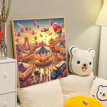Load image into Gallery viewer, Amusement Park Carousel Ferris Wheel 40*40CM(Canvas) Full Round Drill Diamond Painting
