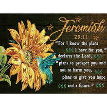 Load image into Gallery viewer, Sunflowers And Hummingbirds (English) 30*40CM(Canvas) Partial Special Shaped Drill Diamond Painting
