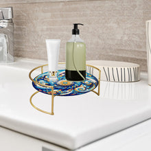 Load image into Gallery viewer, Acrylic Flower Diamond Painting Bathroom Tray Diamond Art Counter Organizer
