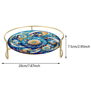 Acrylic Flower Diamond Painting Bathroom Tray Diamond Art Counter Organizer