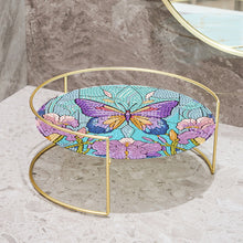 Load image into Gallery viewer, Acrylic Butterfly Diamond Painting Bathroom Tray Diamond Art Counter Organizer
