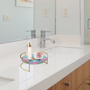 Acrylic Butterfly Diamond Painting Bathroom Tray Diamond Art Counter Organizer