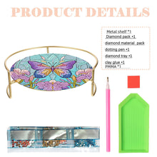 Load image into Gallery viewer, Acrylic Butterfly Diamond Painting Bathroom Tray Diamond Art Counter Organizer
