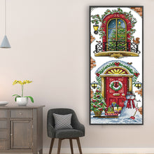 Load image into Gallery viewer, Joy Sunday - Christmas Balcony - 23*57CM 11CT 3 Stamped Cross Stitch
