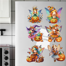 Load image into Gallery viewer, 6Pcs Acrylic Special Shape Butterfly Fairy Diamond Painting Fridge Magnet

