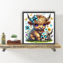 Load image into Gallery viewer, Yak With A Skull On Halloween 30*30CM(Canvas) Full Round Drill Diamond Painting
