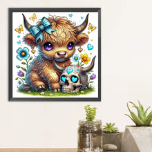 Load image into Gallery viewer, Yak With A Skull On Halloween 30*30CM(Canvas) Full Round Drill Diamond Painting
