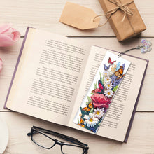 Load image into Gallery viewer, 4Pcs Special Shape Butterfly Flower Diamond Painting Bookmark Art Projects
