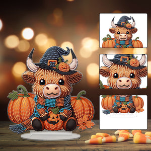 Acrylic Special Shape Halloween Yak Diamond Painting Desktop Ornaments Kits