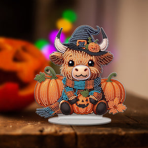 Acrylic Special Shape Halloween Yak Diamond Painting Desktop Ornaments Kits