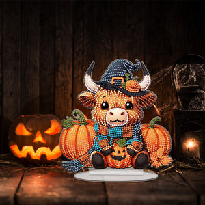 Acrylic Special Shape Halloween Yak Diamond Painting Desktop Ornaments Kits