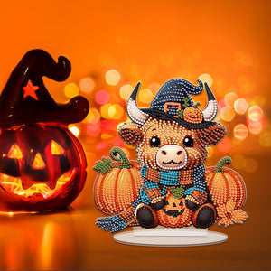Acrylic Special Shape Halloween Yak Diamond Painting Desktop Ornaments Kits