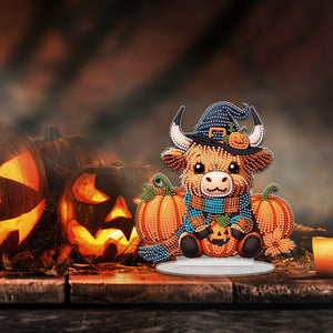 Acrylic Special Shape Halloween Yak Diamond Painting Desktop Ornaments Kits