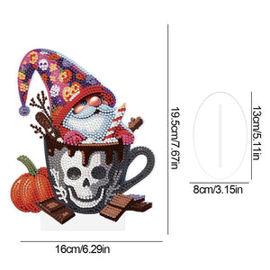 Acrylic Special Shape Halloween Skeleton Goblin Diamond Painting Desktop Decors