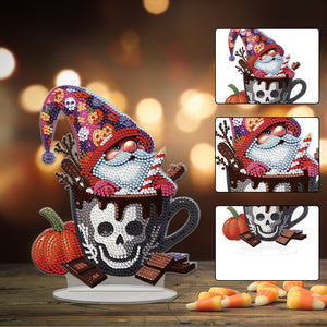 Acrylic Special Shape Halloween Skeleton Goblin Diamond Painting Desktop Decors