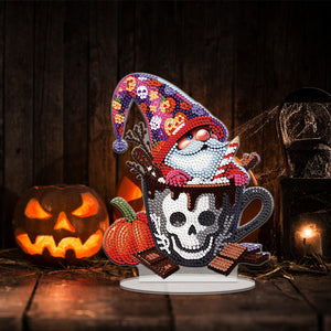 Acrylic Special Shape Halloween Skeleton Goblin Diamond Painting Desktop Decors
