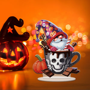 Acrylic Special Shape Halloween Skeleton Goblin Diamond Painting Desktop Decors
