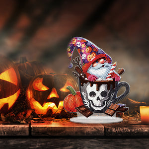 Acrylic Special Shape Halloween Skeleton Goblin Diamond Painting Desktop Decors