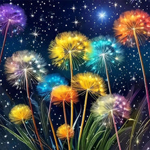 Load image into Gallery viewer, Dandelions At Night 40*40CM(Canvas) Full Round Drill Diamond Painting

