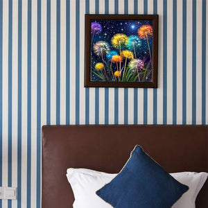 Dandelions At Night 40*40CM(Canvas) Full Round Drill Diamond Painting