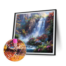 Load image into Gallery viewer, Mountain And Waterfall Scenery 50*50CM(Canvas) Full Round Drill Diamond Painting

