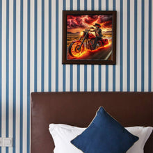 Load image into Gallery viewer, Skeleton Cowboy Riding A Motorcycle 50*50CM(Canvas) Full Round Drill Diamond Painting
