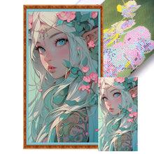 Load image into Gallery viewer, Huancan - Anime Elf Girl - 40*70CM 11CT 3 Stamped Cross Stitch
