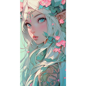Huancan - Anime Elf Girl - 40*70CM 11CT 3 Stamped Cross Stitch