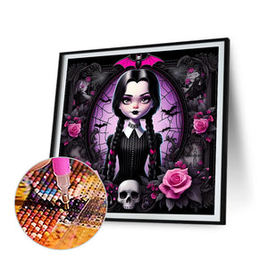 Dark Girl 50*50CM(Canvas) Full Round Drill Diamond Painting