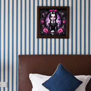Dark Girl 50*50CM(Canvas) Full Round Drill Diamond Painting