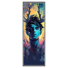 Load image into Gallery viewer, Huancan - Boy With Deer Antlers - 30*80CM 11CT 3 Stamped Cross Stitch

