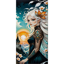 Load image into Gallery viewer, Huancan - Anime Girl - 40*80CM 11CT 3 Stamped Cross Stitch
