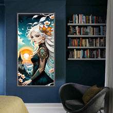 Load image into Gallery viewer, Huancan - Anime Girl - 40*80CM 11CT 3 Stamped Cross Stitch
