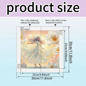 Crystal Princess Gold 30*30CM(Canvas) Partial Special Shaped Drill Diamond Painting
