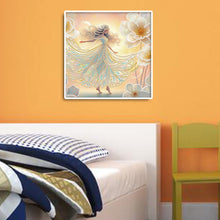 Load image into Gallery viewer, Crystal Princess Gold 30*30CM(Canvas) Partial Special Shaped Drill Diamond Painting
