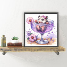 Load image into Gallery viewer, Mouse In A Glass 30*30CM(Canvas) Full Round Drill Diamond Painting
