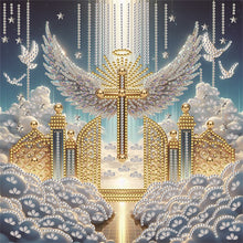 Load image into Gallery viewer, Cross 30*30CM(Canvas) Partial Special Shaped Drill Diamond Painting
