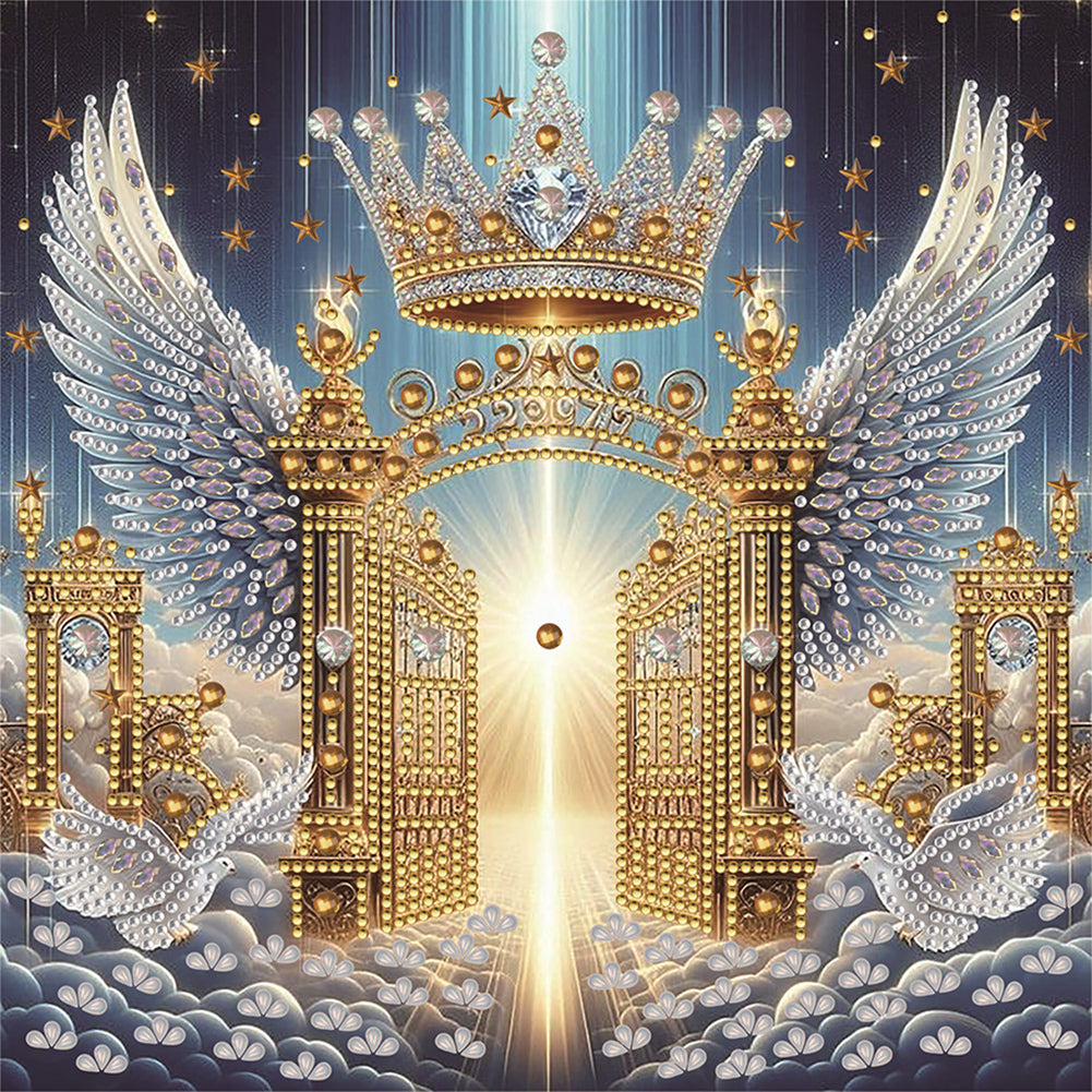 Cross 30*30CM(Canvas) Partial Special Shaped Drill Diamond Painting