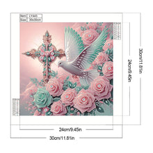 Load image into Gallery viewer, Cross 30*30CM(Canvas) Partial Special Shaped Drill Diamond Painting
