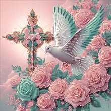 Load image into Gallery viewer, Cross 30*30CM(Canvas) Partial Special Shaped Drill Diamond Painting
