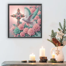 Load image into Gallery viewer, Cross 30*30CM(Canvas) Partial Special Shaped Drill Diamond Painting
